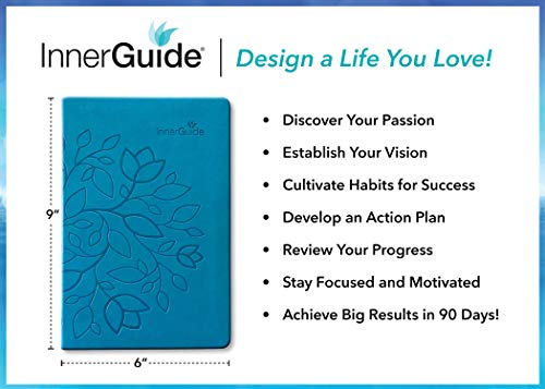 Innerguide Undated Daily Goal Planner - Life Coaching - Results Orientated - 90 Day Inspirational Productivity Tool For Success #TOP1