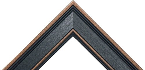 Rustic Black Poplar Picture Frame Great for 3/4" Canvas, (Different Sizes) (12x16")