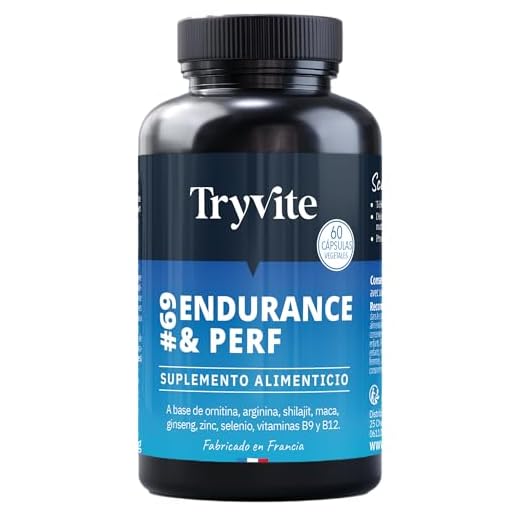 TESTOSTERONA HOMBRE | 60 Cápsulas Para Circulación Sanguínea | Booster de Fuerza Resistencia Energía | Ginseng, Maca, shilajit, Arginina, Citrulina, Zinc | TRYVITE ENDURANCE&PERF