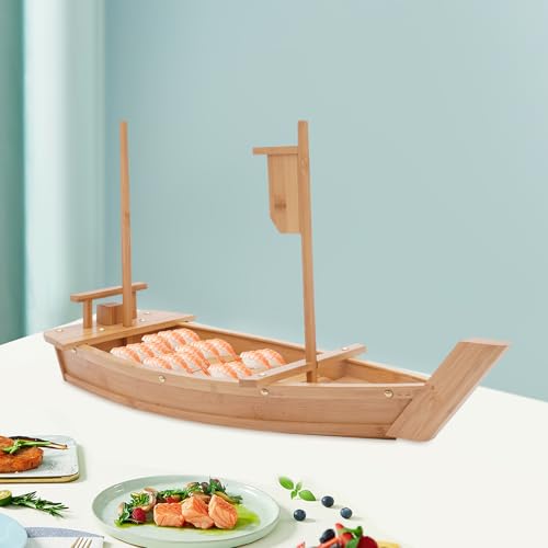 Bandeja Sushi Boat de Madera 27.6" miniatura 4