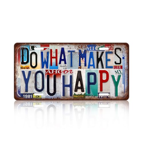 JBYMsign Vintage Inspirational Wall Decor Do What Makes You Happy