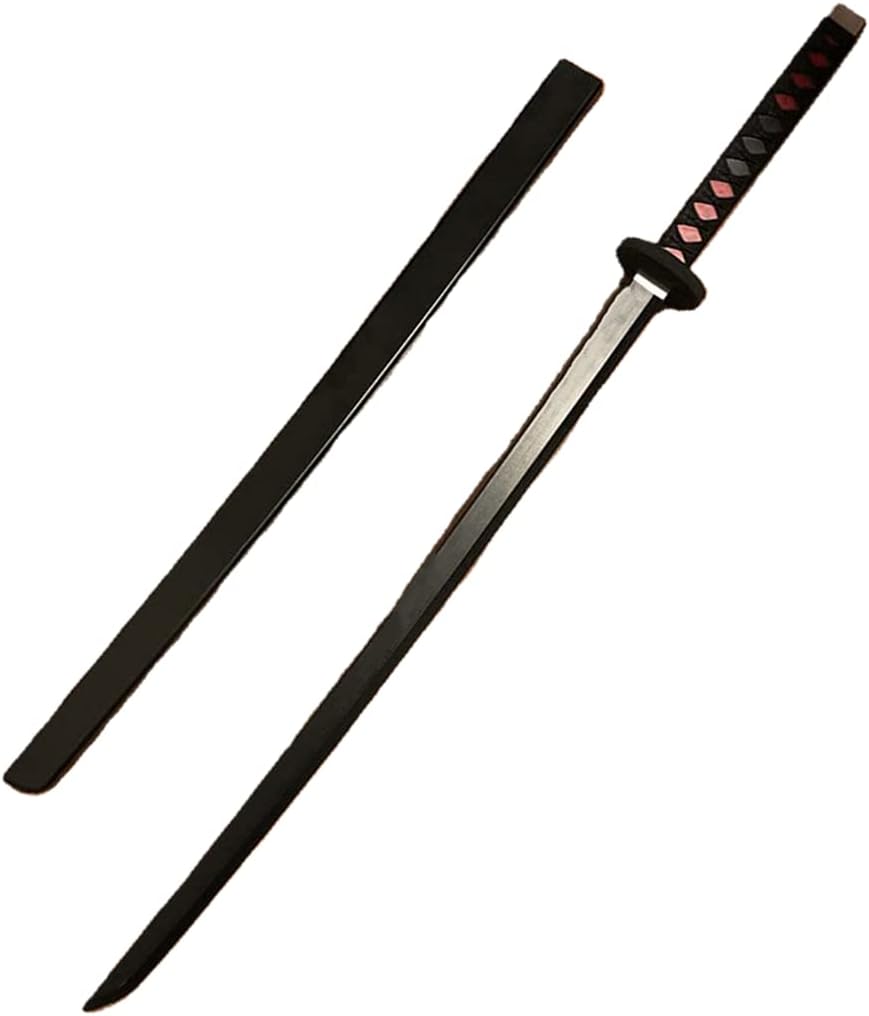 damdos Halloween Prop Anime Cosplay Sword, Demon Foam Swords,41" Demo Fantasy Agatsuma Zenitsu Swords Satoman Tanjirou Swords Shinazugawa Sanemi Birthday Gifts(Satoman Tanjirou)