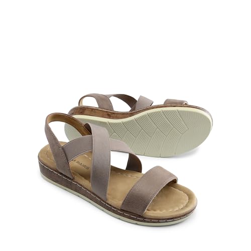 Image of DREAM PAIRS Women's Ankle Strap Low Wedge Sandals