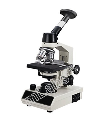 mLabs Digital Monocular Compound Led Pathological Microscope, 40X-1500X Mag., 5.0 Megapixel Camera + 50 Slides + Cover Slips