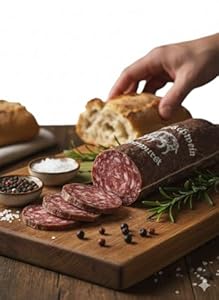 REGIONALA24 – Wildschweinmettwurst luftgetrocknet Handmade Manufaktur Wildschwein Mettwurst Wurst Salami Wildsalami