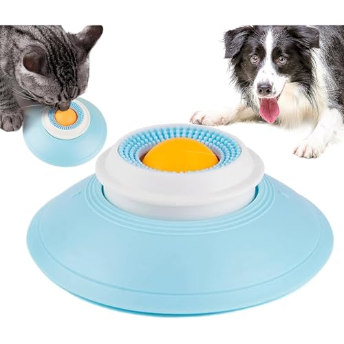Giocattoli per cani e gatti che leccano cibo liquido, 2026 nuovi dispenser di palline da leccare per cani che alleviano l'ansia, ciotola antiscivolo per leccare, giocattoli per tenerli a bada