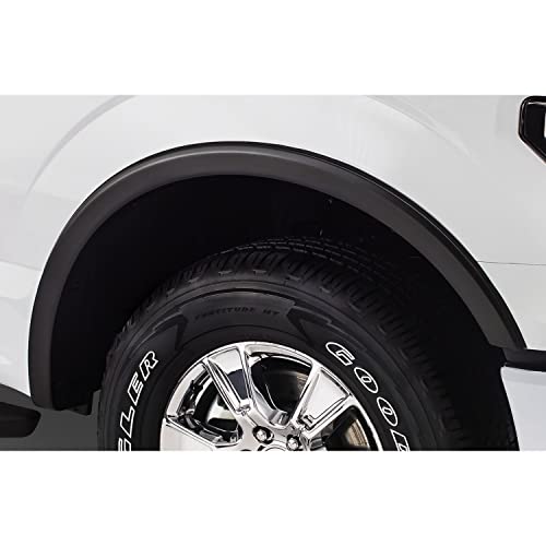 Bushwacker OE Style Factory Front Fender Flares | 2-Piece Set, Black, Smooth Finish | 20095-02 | Fits 2015-2017 Ford F-150 Styleside