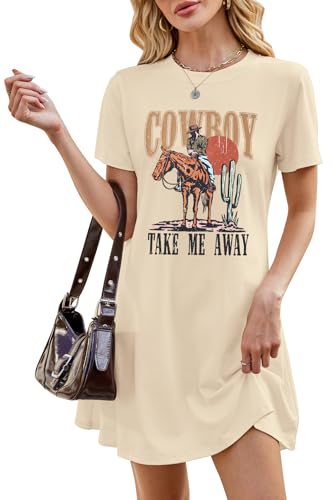 Cowboy Graphic Mini Dress