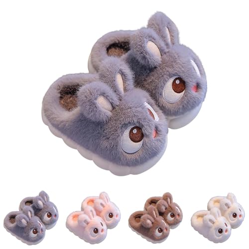 Baby Infant Plush Slippers Sole 𝐅oam Cute Bunny Ear House Shoes Toddler Indoor Warm Closed Toe Toddler Slippers Size 12