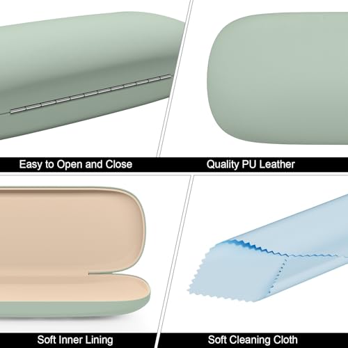 Image of Eyeglasses Case, Hard Shell Protective Case for Glasses, Unisex for Women Men
