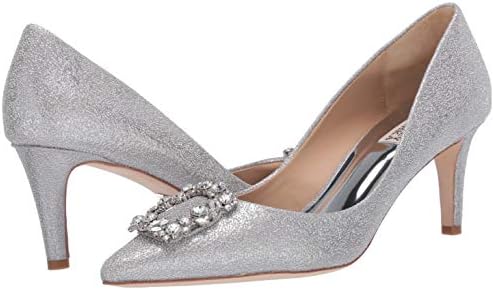 Badgley Mischka Women's Carrie Pump, Silver, 8.5 M US | Image 6
