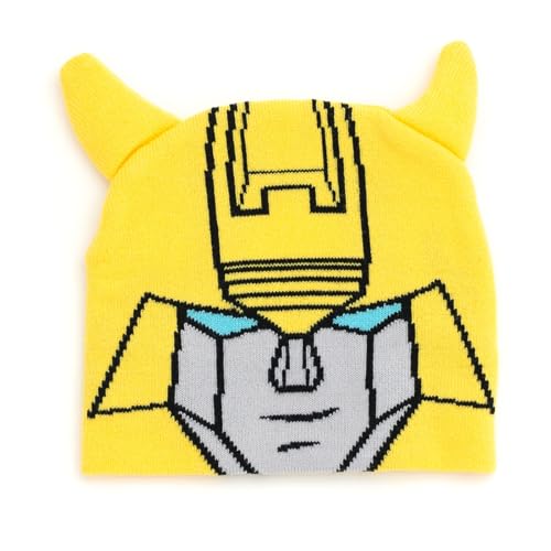 Transformers Toddler Boys' Graphic Raglan Pullover and Knit Beanie Outfit Bumblebee Blue Grey 2T - image 3