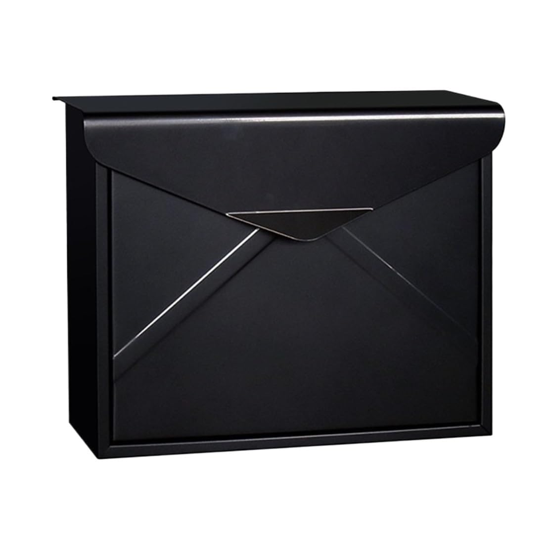 Letter Box Mailbox Classic Wall Mounted Mailbox Outdoor Postbox Letterbox Outside Mail Post Letter Box Lockable Outdoor(Black)