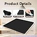 Water Cooler Mat, 24x16 Inch Silicone Drip Tray with Raised Edge, Non-Slip Appliance Protector Pad for Hardwood Floors & Carpets, Kitchen, Pet Feeding Area, Door Entry - Easy Clean (Black)