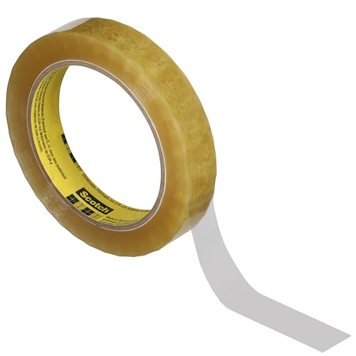 Image of 3M Scotch Light Duty Packaging Tape 681 Clear Moisture Chemical Resistant, 1 in x 72 yd, 36 per case