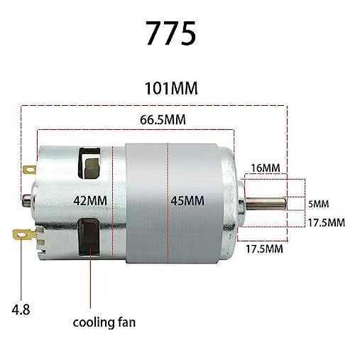 Moteur DC pour machine à graver haute puissance 24V 895