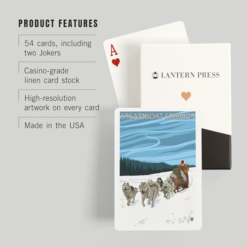 Baraja de 52 cartas tamaño póker Lantern Press miniatura 3