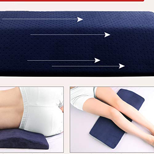 MILISTEN Lumbale Pad Om Te Slapen Traagschuim Rugpijn Ondersteuning Hout Kussen Taille Ondersteuning Kussen Zwangere Vrouw Heup Knie Wervelkolom Uitlijning Heupzenuw Pijnbestrijding Stijl - Image 3