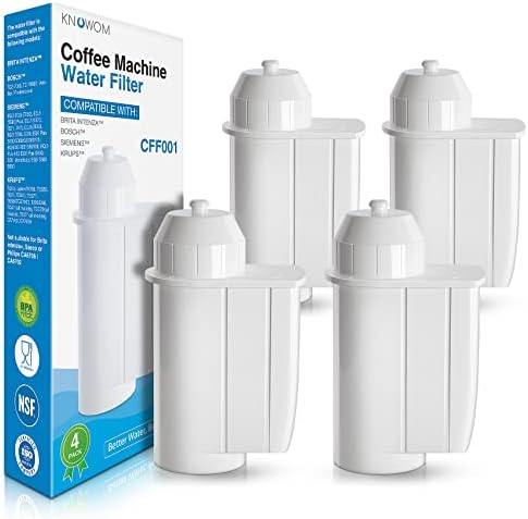KNOWOM Coffee Machine Water Filter, Replacement Coffee Filter for Brita Intenza, Bosch TCZ-7003, TZ-70003, TCZ7033, Coffee Filter for Siemens Coffee Maker, Fits EQ Series, EQ.3, EQ.5, EQ.6 Plus