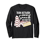 Funny Christmas Tree Cake Torn Tee Shirt