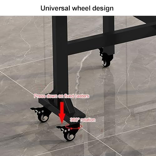 Table extensible pliable à roues pour meubler un petit espace de vie - 8