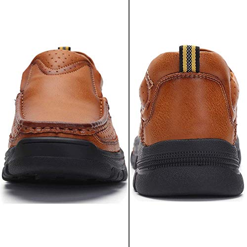 Venshine Mens Casual Slip On Loafers Shoes Walking Dress Leather Shoes3