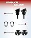 Xislet Windshield Washer Nozzle and Hood Insulation Retainers, Windshield Sprayer Nozzle for Jeep, Dodge Ram, Chrysler Pt Cruiser Replaces OEM #: 5113049AA, 4805742AB, 4805742AC, 55077460AA, 2 Pack