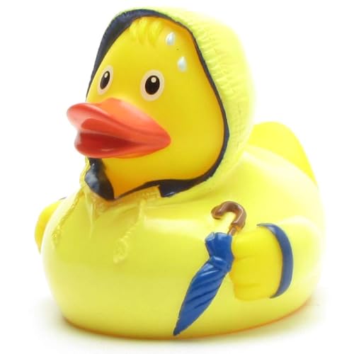 Duckshop I Canard de bain mauvais temps I Canard couineur I L : 8 cm I Canard de bain I Canard de bain I Cadeau d'automne I Cadeau pour collectionneur