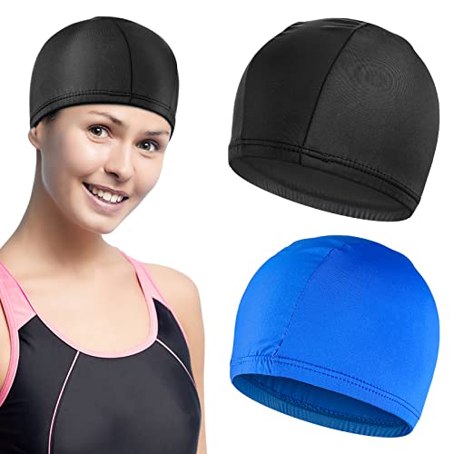 Molain 2 Stück Stoff Badekappe Für Damenundefined Mädchenundefined...