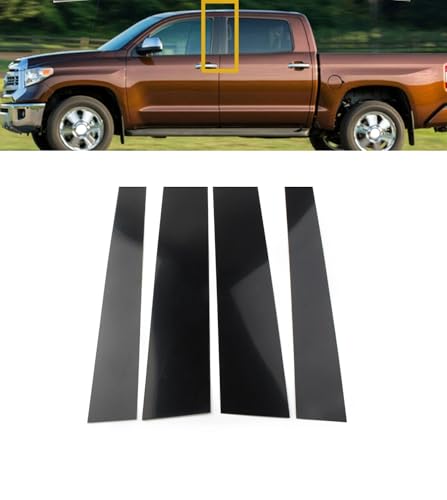 Pilares para Toyota Tundra con acabado negro brillante de alta resistencia 2