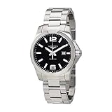 Longines - Longines Conquest L3.760.4.56.6 - L37604566, Nero , Bracciale