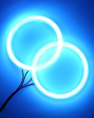 Aros Halo Angel Eyes LED 80MM Ice Blue Qasim miniatura 4