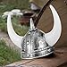 Abaodam 4pcs Viking Helmet With Horn Medieval Hat For Halloween Cosplay Parties Decorative medieval Berserker Soldier Costume Hat Helmet Fancy Dress