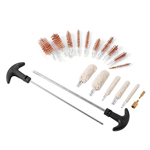 iMounTEK Gun Cleaning Kit, Carry Case, 126 Pieces Supplies, Brushes for Universal Guns, Brushes for Rifle, Shotgun, Pistol, Handgun, 9mm, 45, 10, 22, 12 Gauge