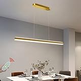 Moderne LED Pendelleuchte mit Fernbedienung Dimmbar Höhenverstellbar...