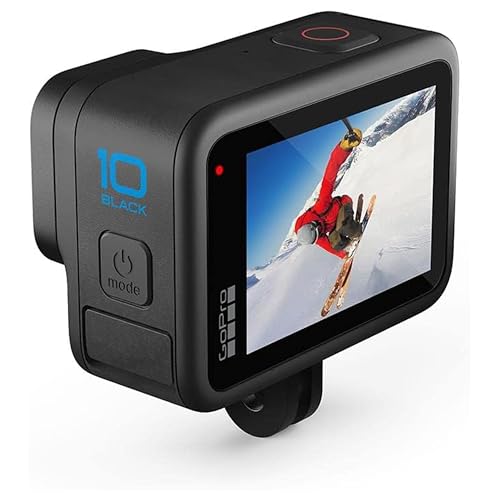 GoPro HERO10 Black + SD Card Bundle – Ecomm Packaging – Waterproof Action Cam, Front/Rear LCD Touchscreens, 5.3K60 UHD V - Additional View