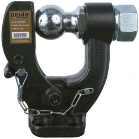 Trailer Pintle Ball Hitch Combo w/2" Ball - 16,000 lb. GTW fits Trailer & Towing Trailer Ball Mount Hitches