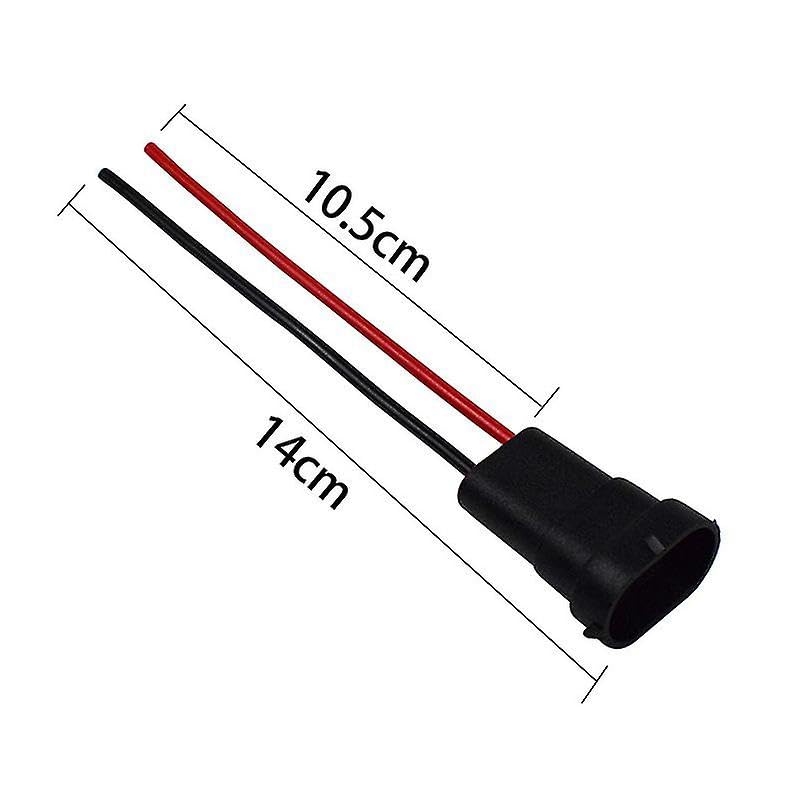 Image of Cloudsale H8 /H11 Male Socket Connector For Headlights Fog Lights Retrofit Extension Wiring Harness (pack of 2)
