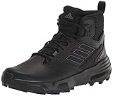 adidas Men's Unity Leather Mid RAIN.RDY Walking Shoe, Black/Grey/Grey, 11