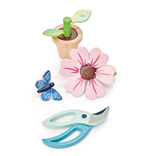 Tender Leaf Toys - Blossom Flowerpot Set - Indoor Garden Pretend Play Wooden Toy with Removable Leaves and Petals - Educational, Creative and Basic Life Learning Skills Fun for Children 3+ - Image 2