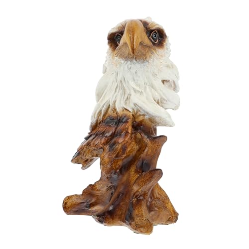 SOLUSTRE 1Pc Eagle Head Decor Unique Animal Figurine for Home Office Retro Eagle Head Ornament for Wine Cabinet Desktop Decoration Material for Special Holidays