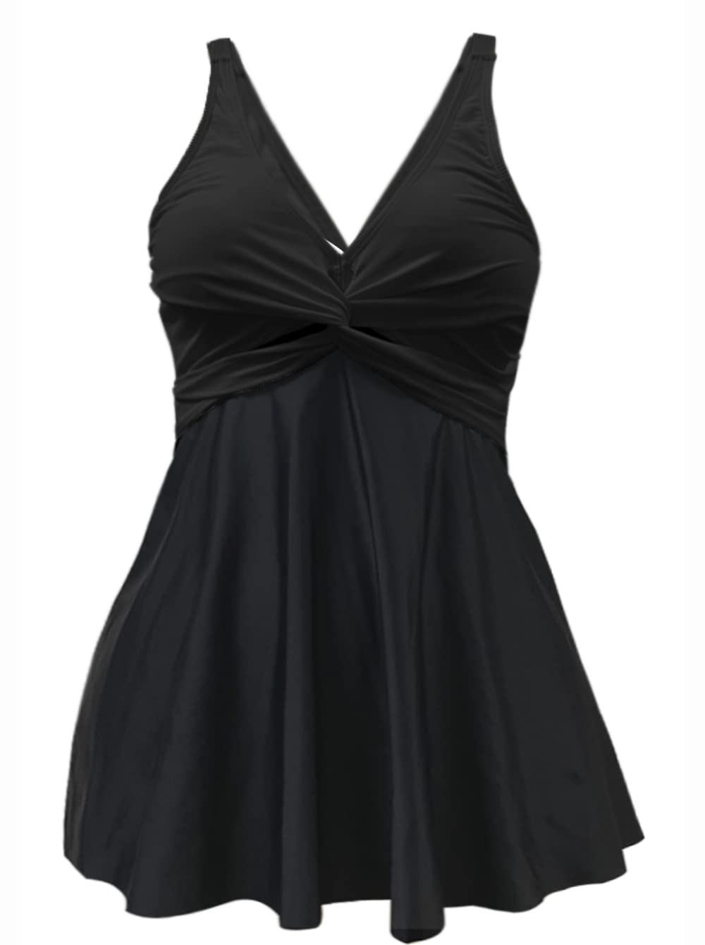 Rayson Tankini Mujer V Hálter Bañador Falda Cintura Alta Clásico Traje de Baño