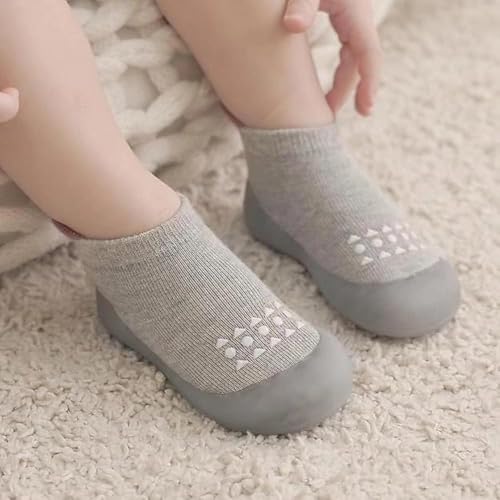 Bearbay Baby Sock Shoes Baby Walking Shoes Infant Non-Slip Breathable Slippers with Soft Rubber Sole Baby Boys Girls Sneakers