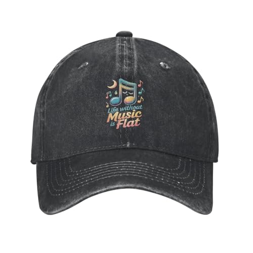 Casquette de baseball la vie sans musique est plate pour exprimer votre passion