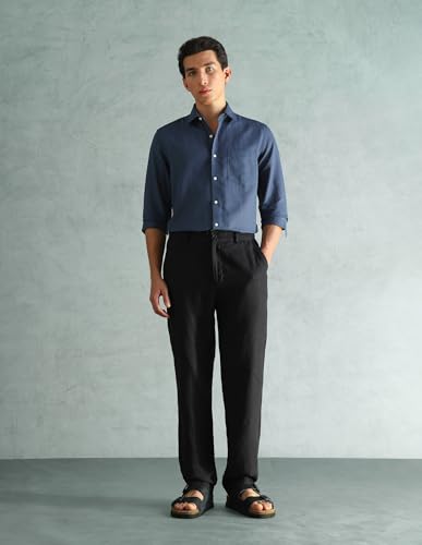 Image of Arrow Solid Slim Fit Formal Shirts for Men - Full Sleeve Shirt for Man
