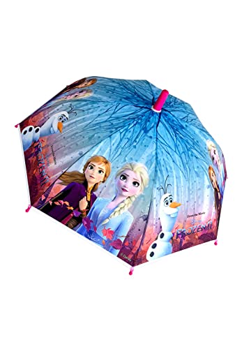 Yuhu.kids Frozen - Die Eiskönigin Anna und Elsa Kinder-Regenschirm Stock-Schirm Cover