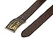 Levi's Men's 1 1/2 in.Plaque Bridle Belt With Snap Closure,Brown,36