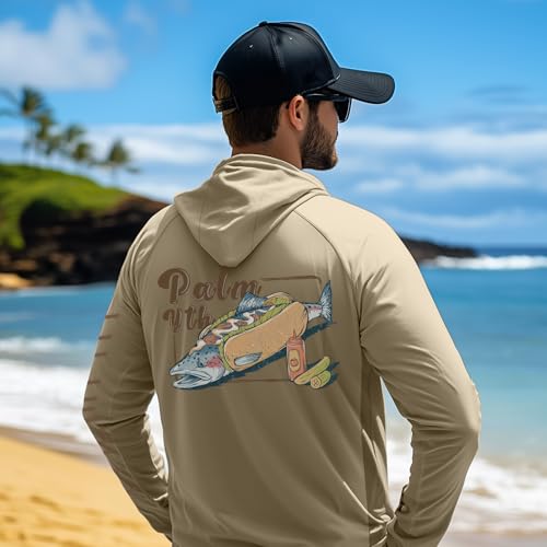 Image of Palmyth Fishing Shirts for Men Long Sleeve UPF 50+ Sun Protection Hoodie