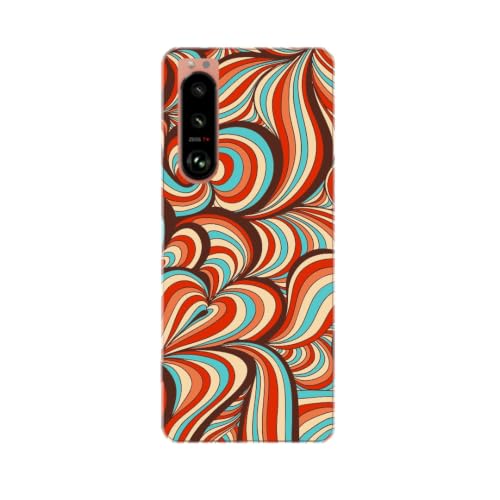 Xperia 1 VII �p �P�[�X SO-51F SOG15 �Ή� �p �n�[�h�P�[�X �X�}�z�P�[�X ���^ �y�� ���_�� �͗l �� 005205