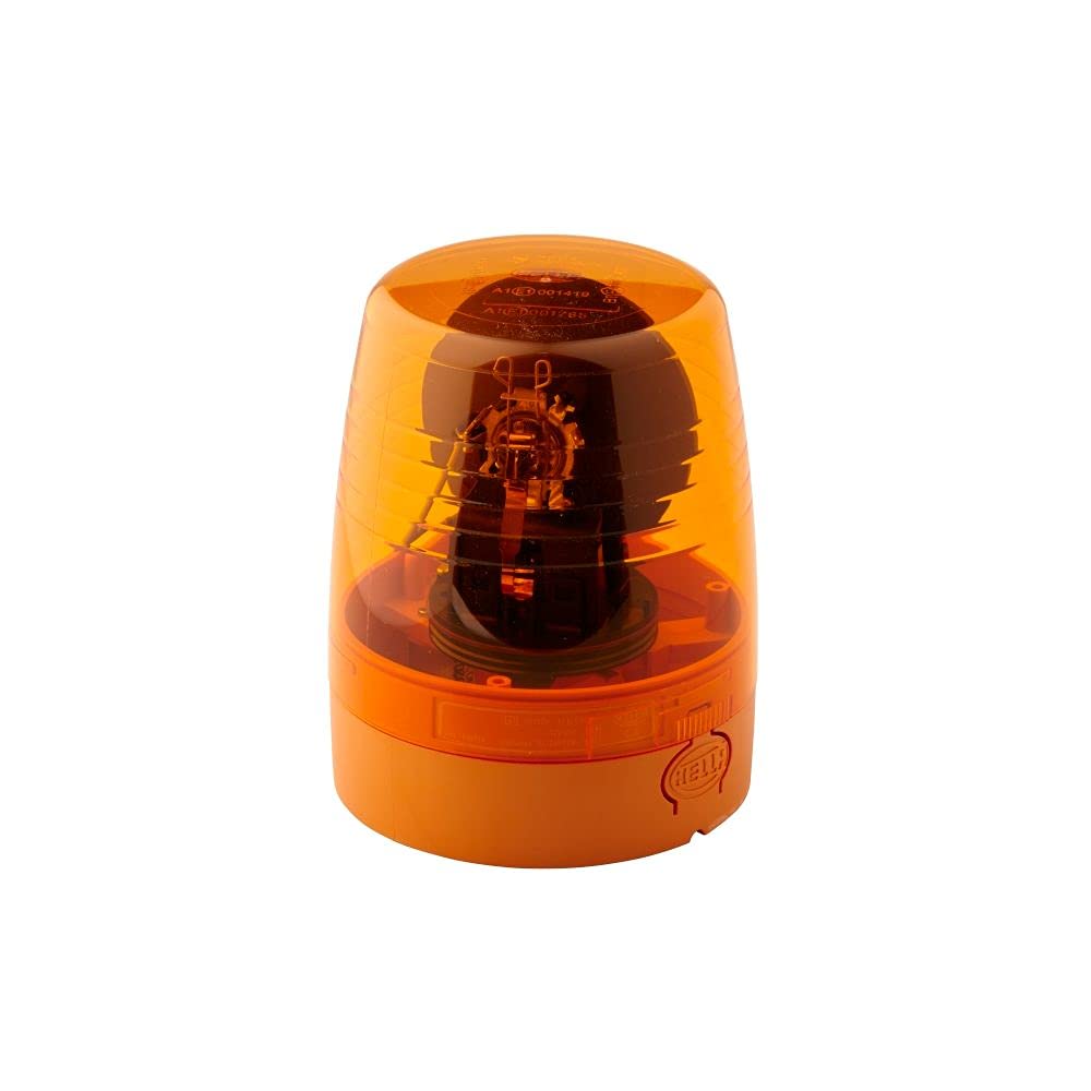 Hella Yellow Rotating Beacon Halogen, 24V, Housing: Bolt On, Diameter 147Mm X190.5mm, Juniorplus By 2Rl008965011